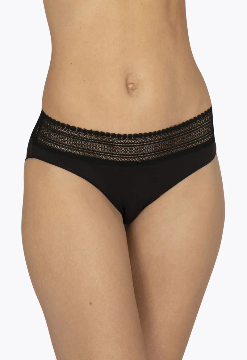 Lot de 2 slips en coton bio Intimement Bio - Noir