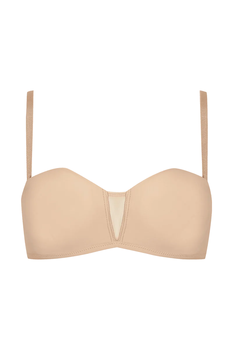 Soutien-gorge bandeau bretelles amovibles invisible Nuances - Nude