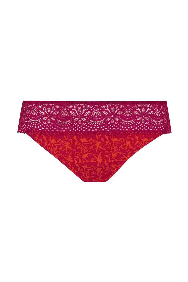 Slip brésilien dentelle et microfibre L'irrésistible - Tiaré