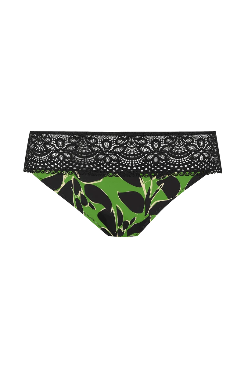 Slip brésilien dentelle et microfibre L'irrésistible - Botanique