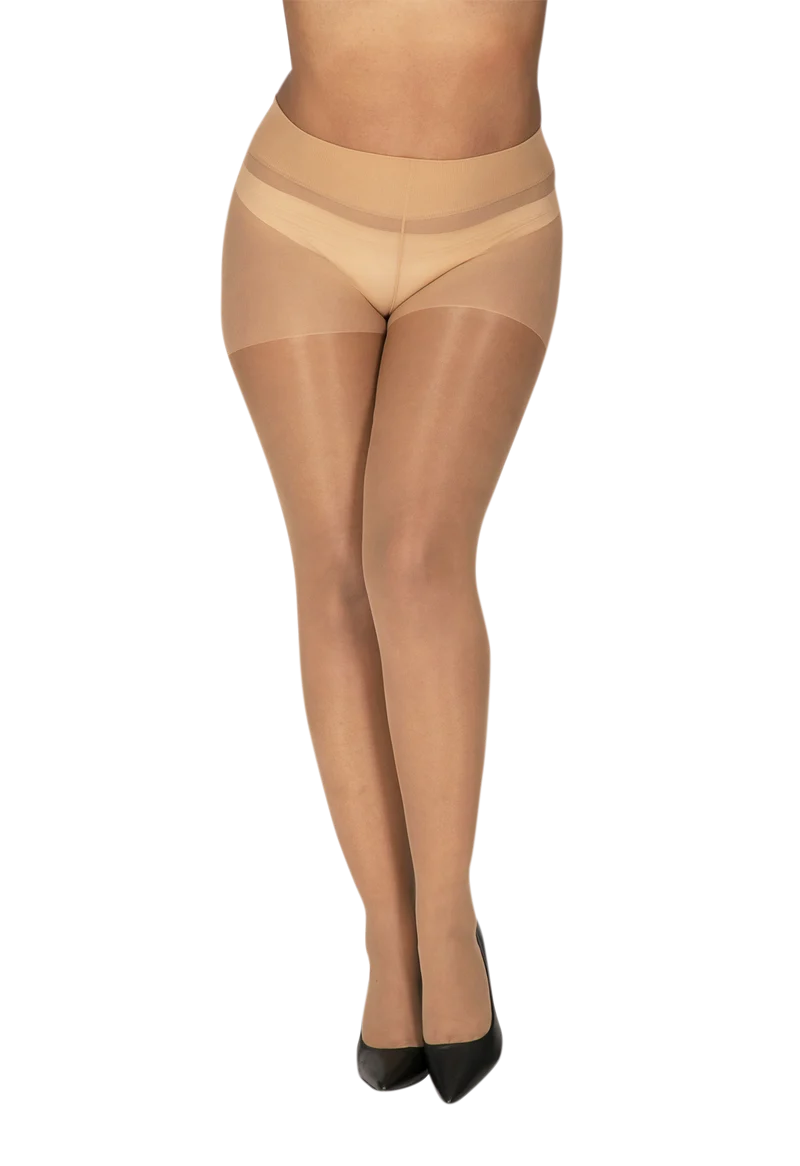 Collant Transparent 20D sur-mesure Morphologie - Beige lumineux