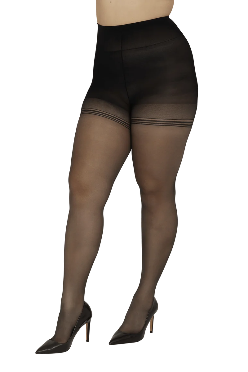 Collant Voile Galbant 22D Body Galbe - Noir