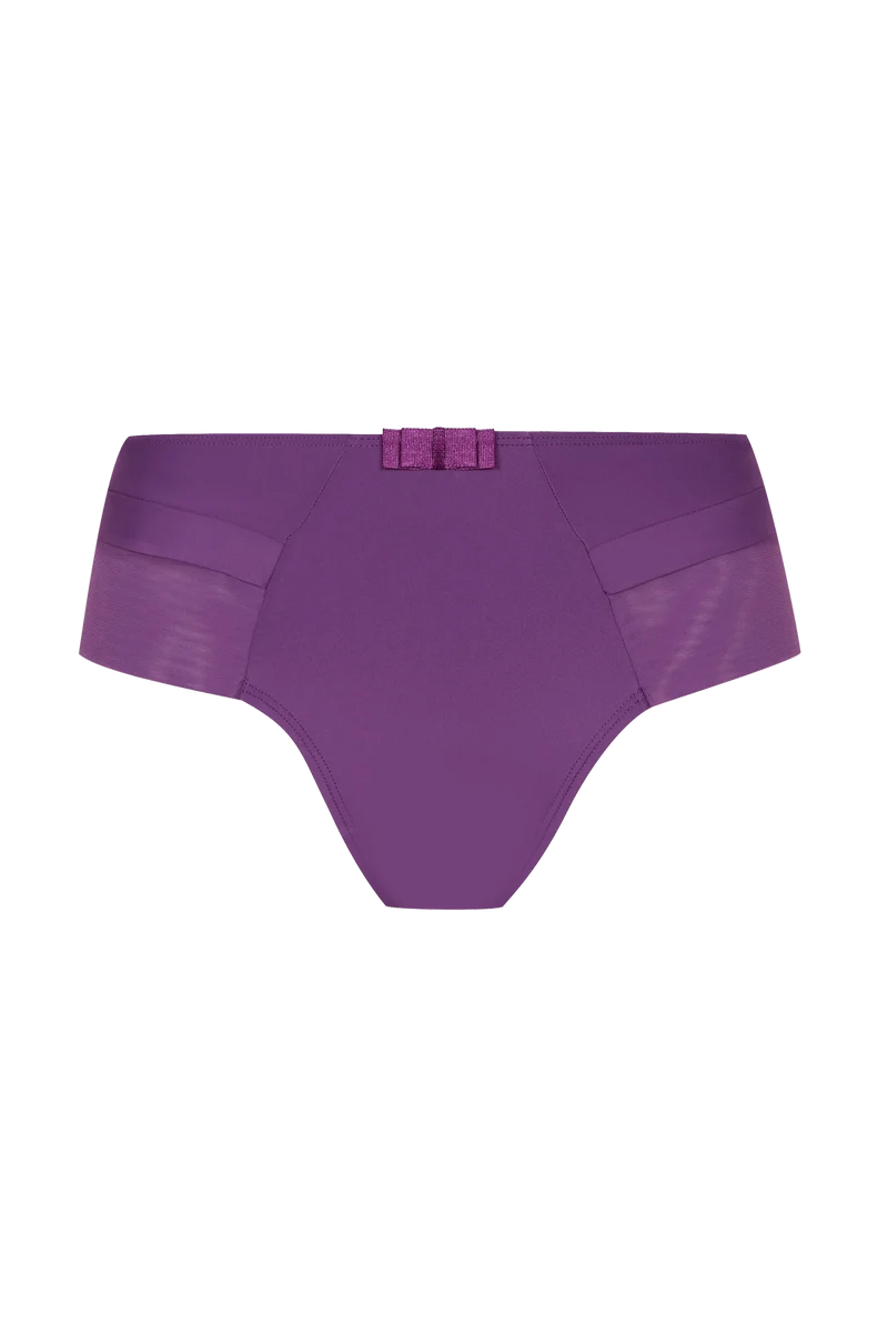 Slip Brésilien Tulle Design - Violet