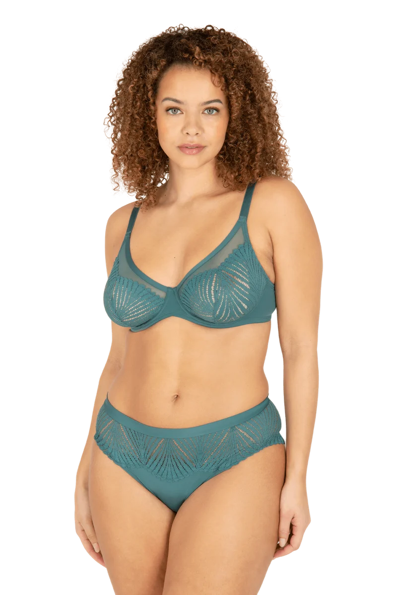 Soutien-gorge à armatures Muse - Vert paon