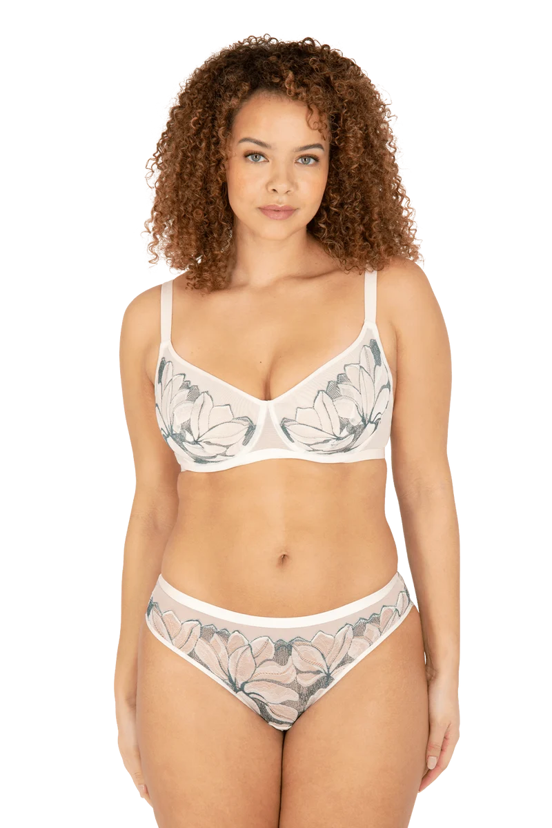 Soutien-gorge à armatures Nymphéas - Soie