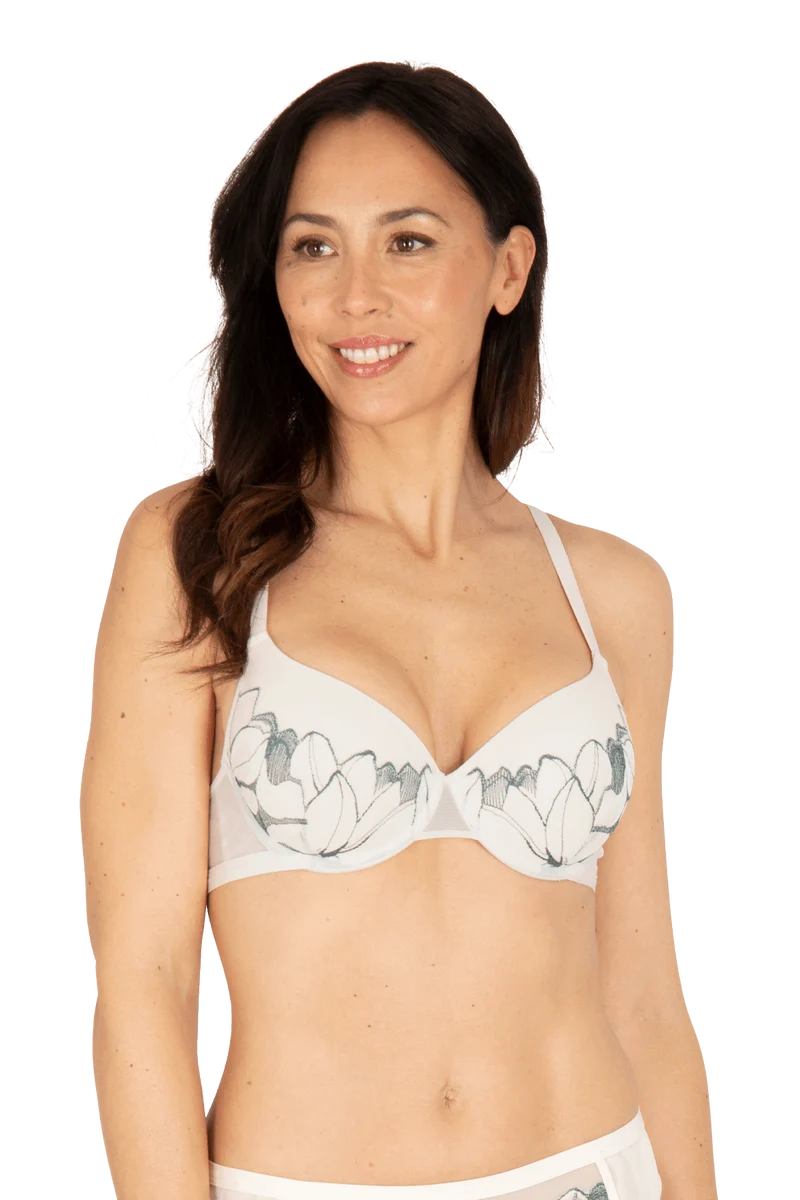 Soutien-gorge à coques Nymphéas - Soie