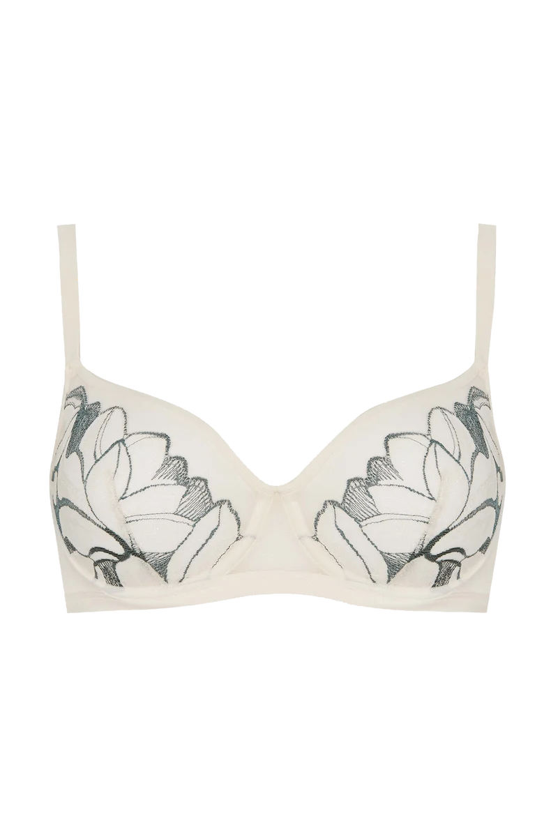 Soutien-gorge à coques Nymphéas - Soie