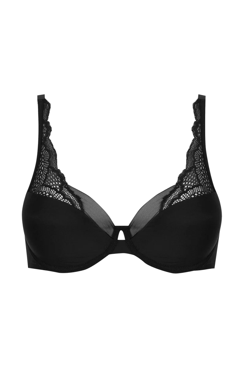 Soutien-gorge à coques Idylle - Noir