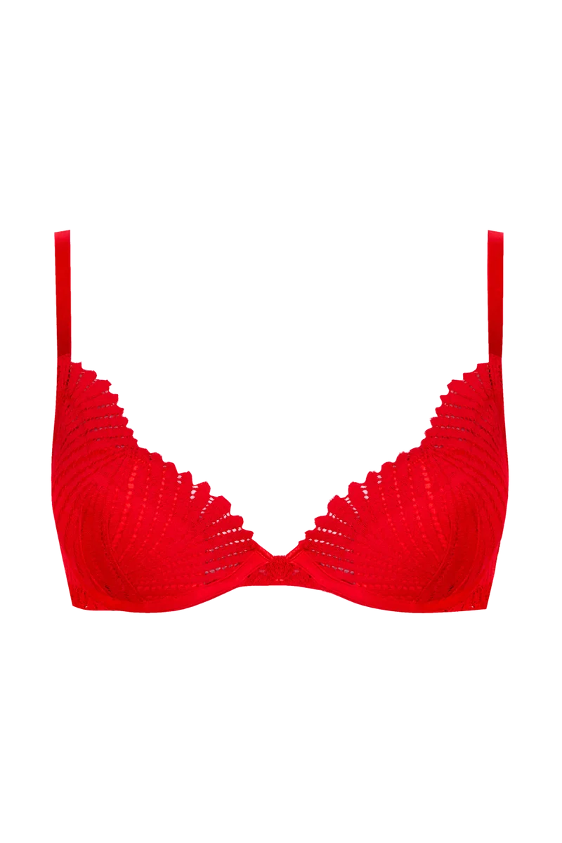 Soutien-gorge à coques Muse - Rouge ardent
