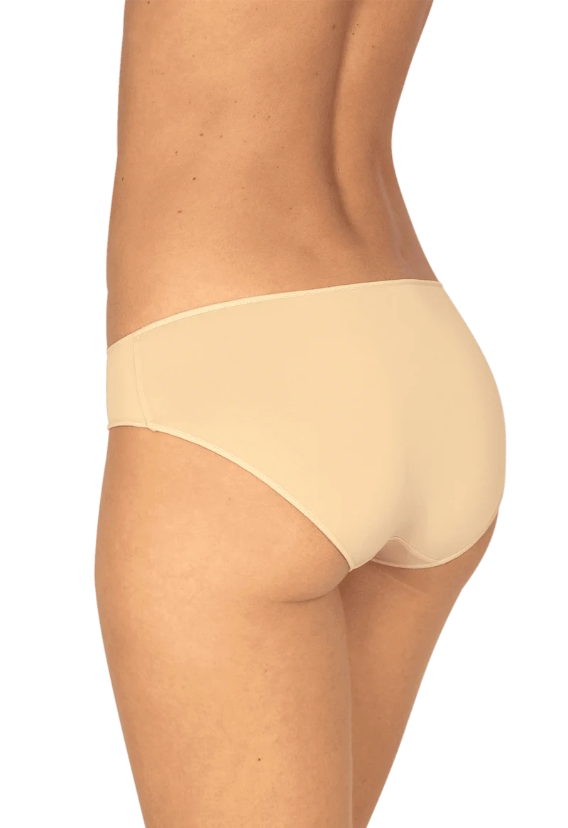 Lot de 3 Slips - Trio fantaisie micro - Nude / noir / imprimé