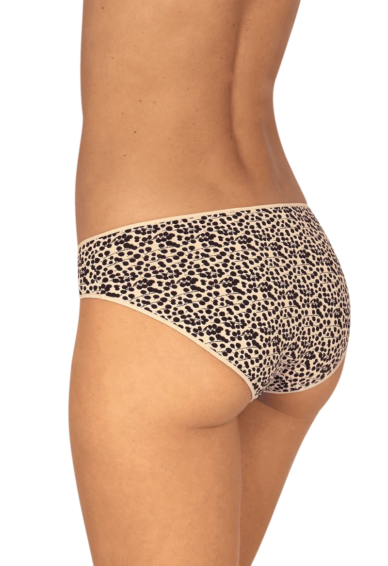 Lot de 3 Slips - Trio Imprimé invisible - Noir / imprimé nude / nude