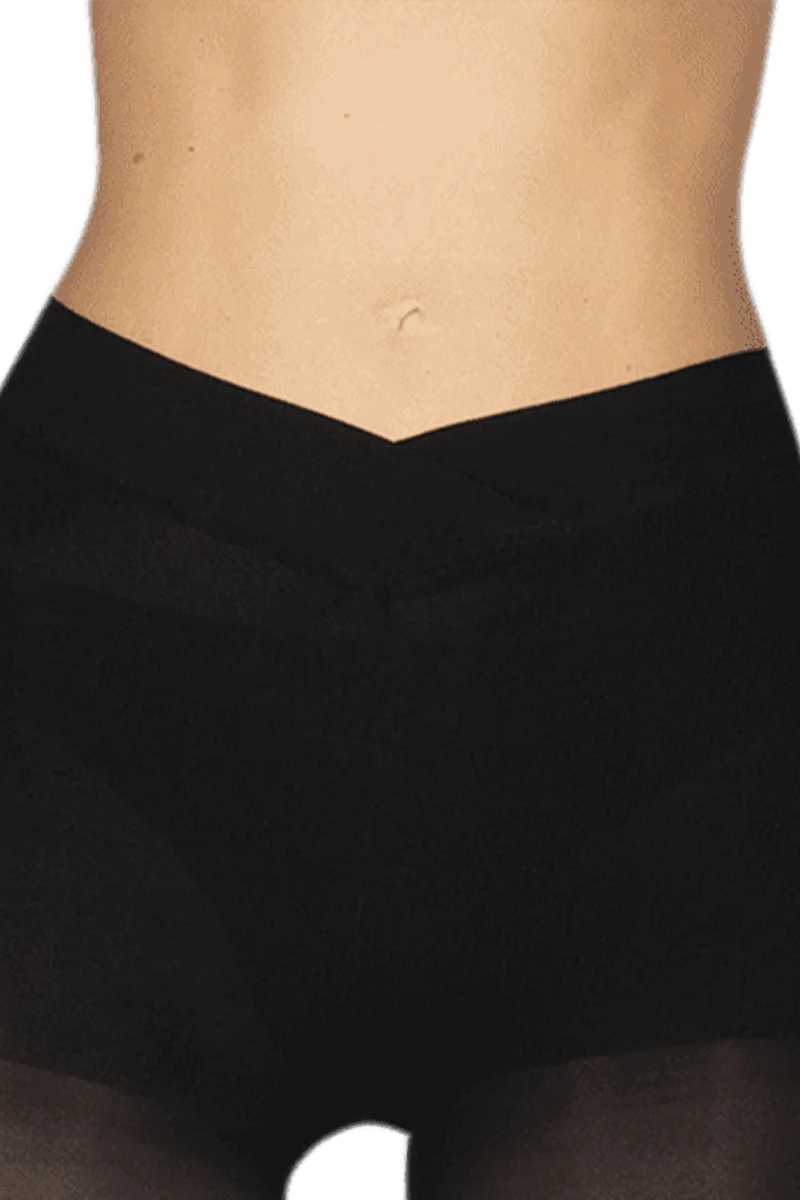 Collant Opaque 55D Accord Parfait Ceinture Beauté - Noir