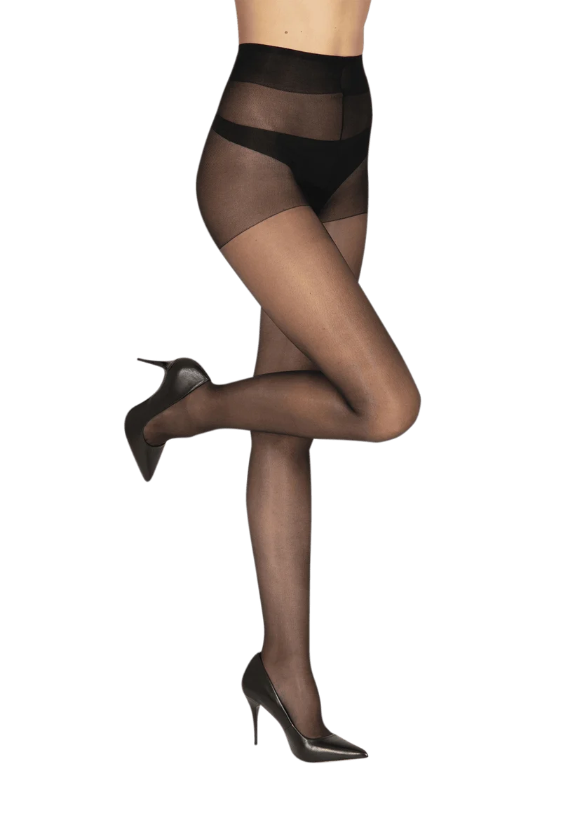 Collant Transparent 15D Elastivoile Indestructible Zéro Maille Filée - Noir