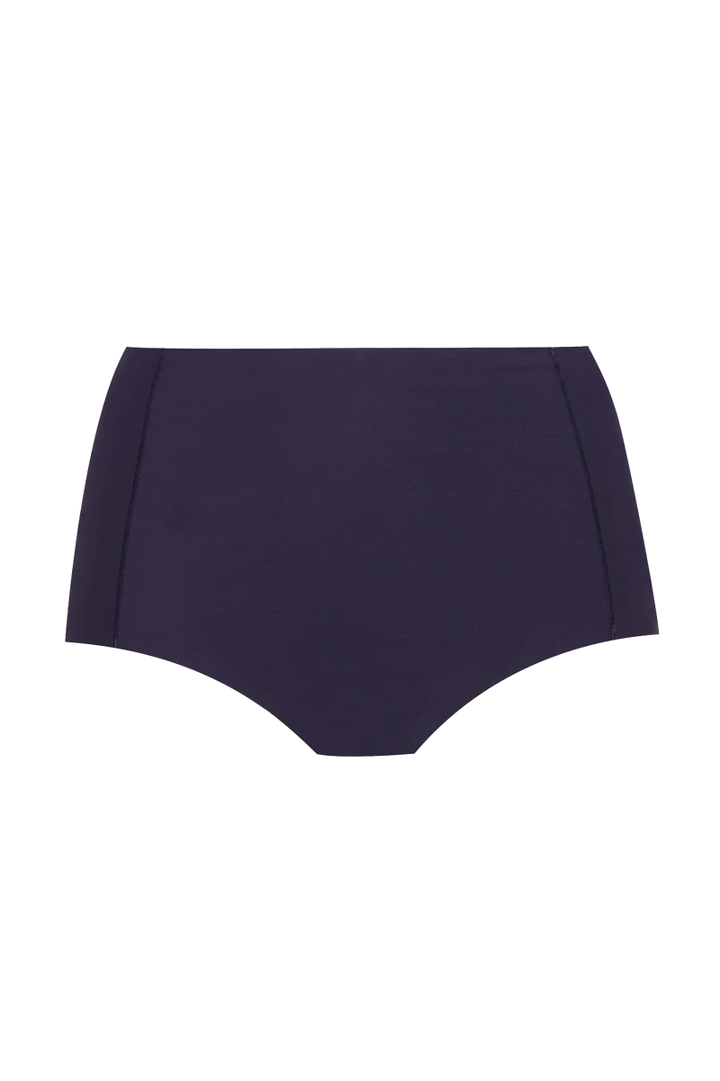 Culotte Haute Microfibre Invisi Galbe - Bleu nuit