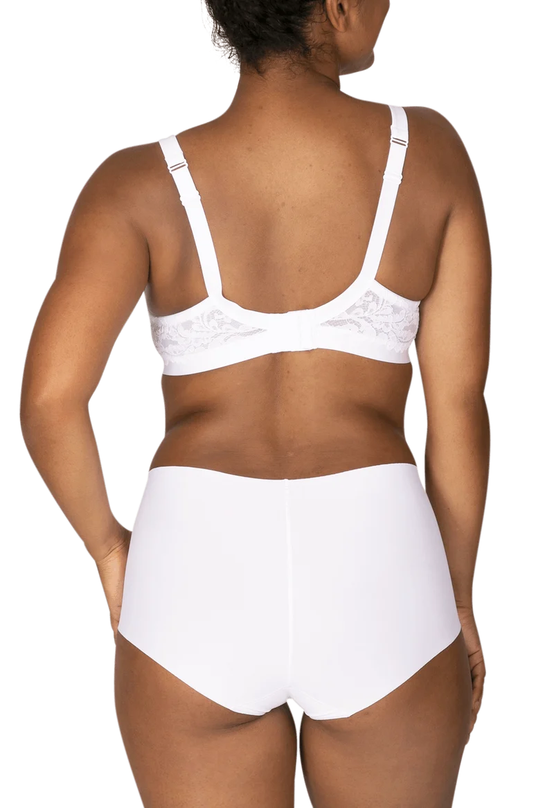 Culotte Haute Microfibre Invisi Galbe - Blanc