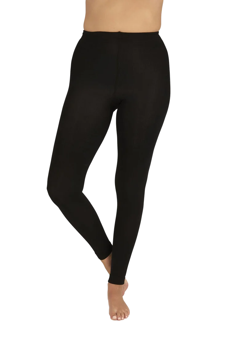 Legging ultra-opaque 100D Sensation Polaire - Noir ébène