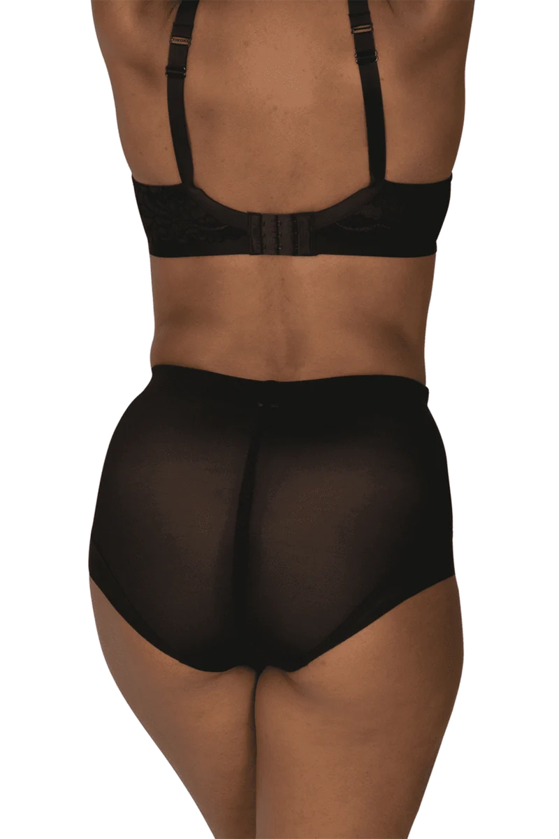 Culotte Haute Body Galbe Elégance - Noir dune