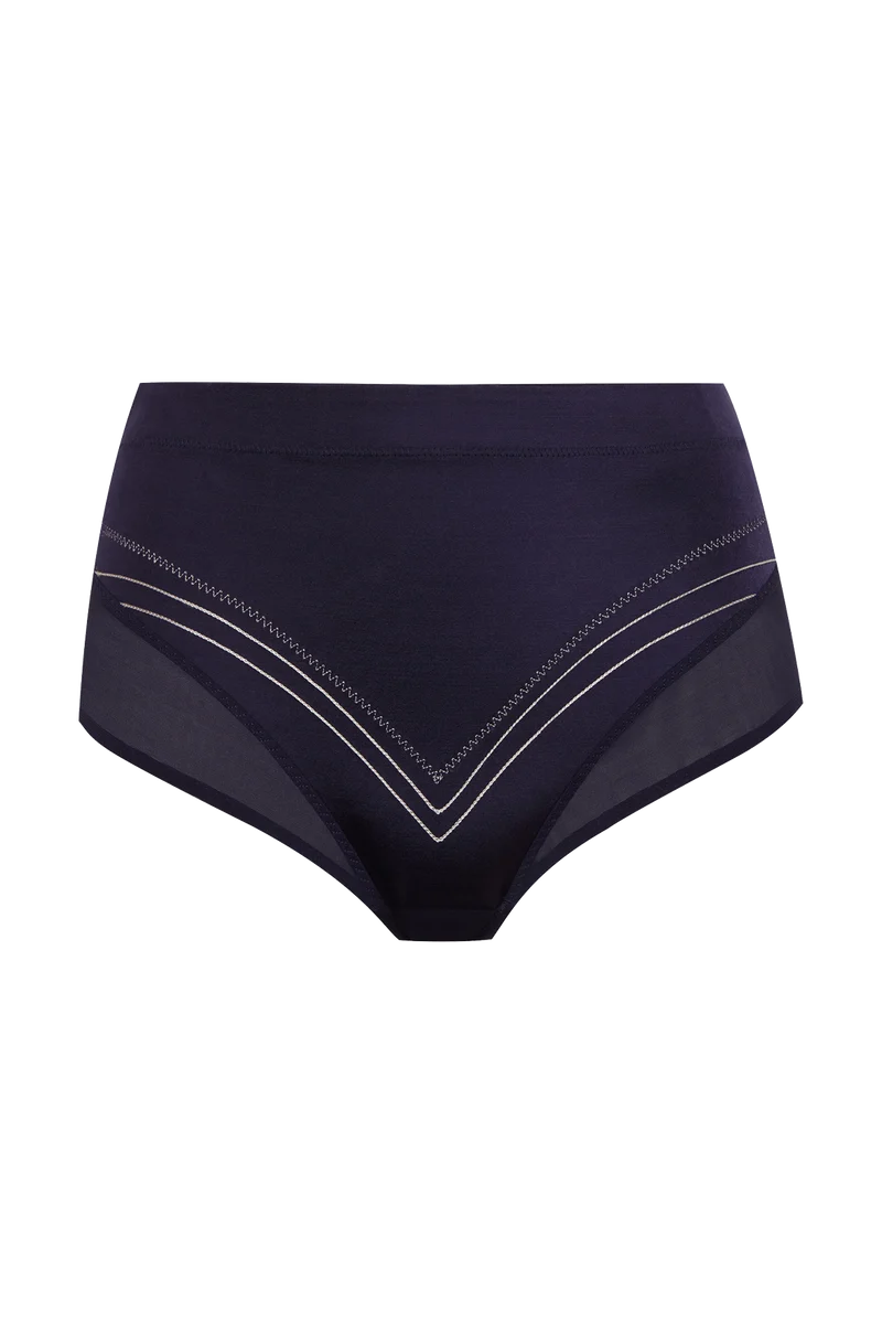 Culotte Body Galbe Elégance - Bleu nuit / poudre