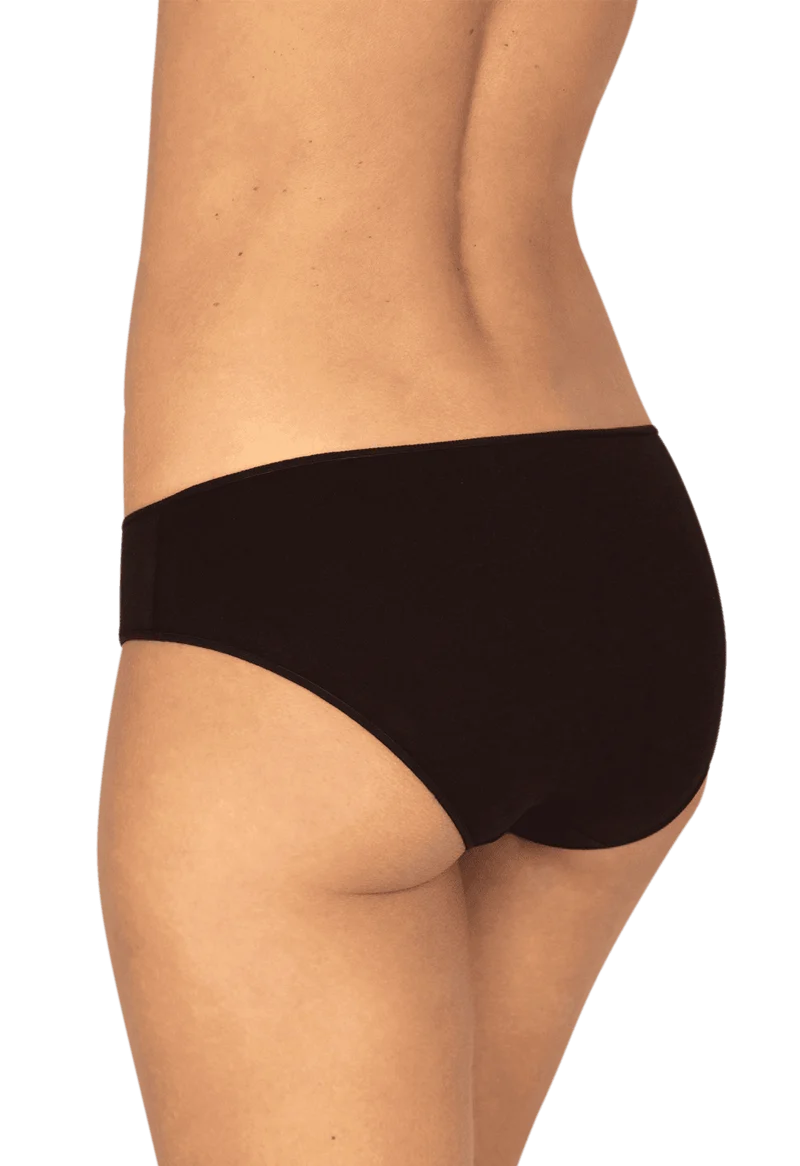 Lot de 3 Slips - Trio Imprimé Floral - Imprimé noir
