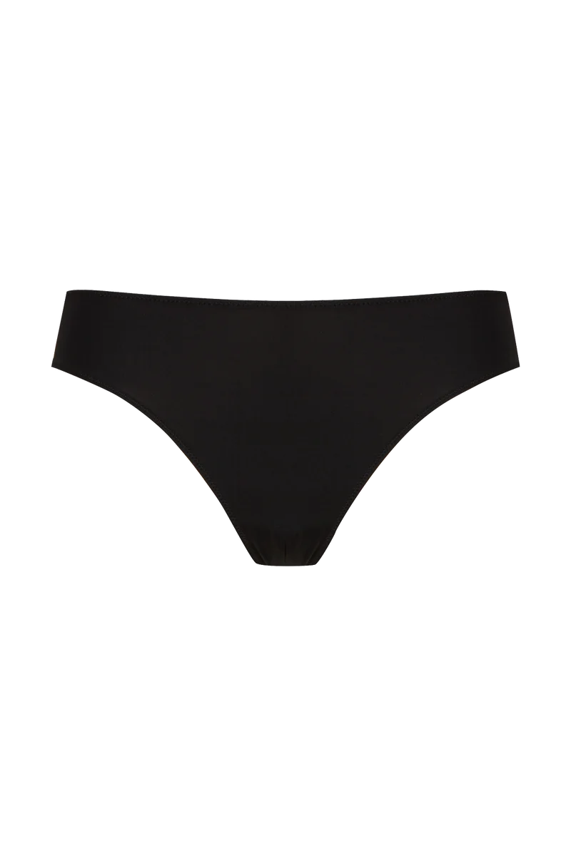 Tanga Résille Florale - Noir