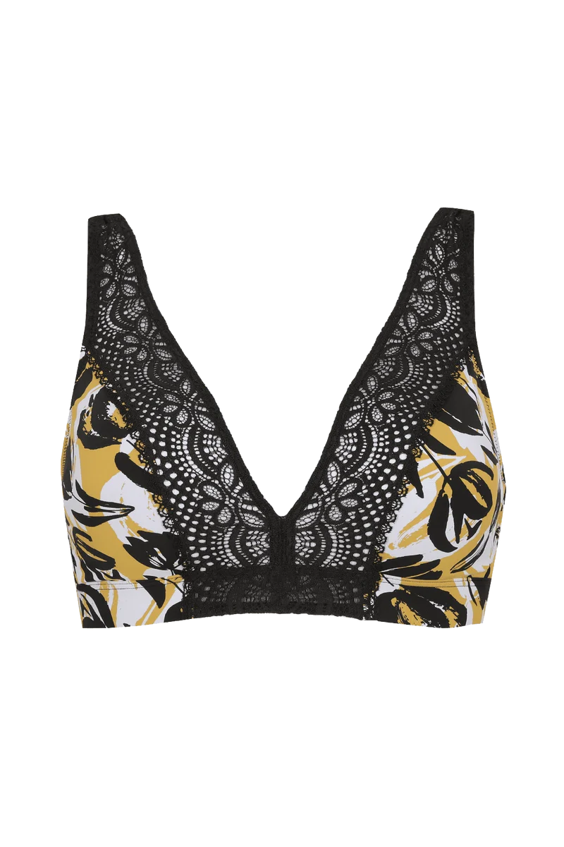 Soutien-gorge foulard sans armatures en dentelle et en microfibre L'irrésistible - Esquisse