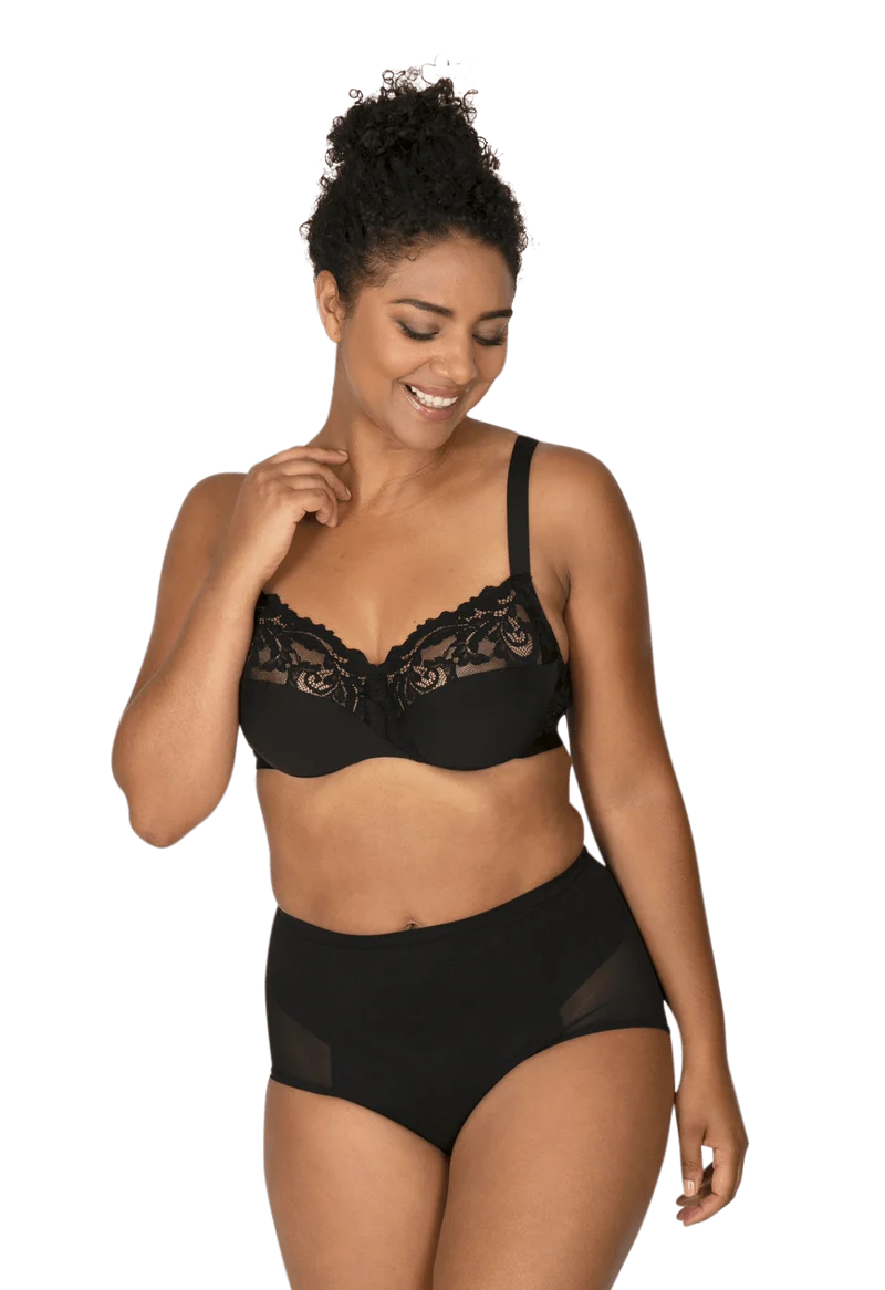 Culotte Haute Tulle Invisi Galbe - Noir